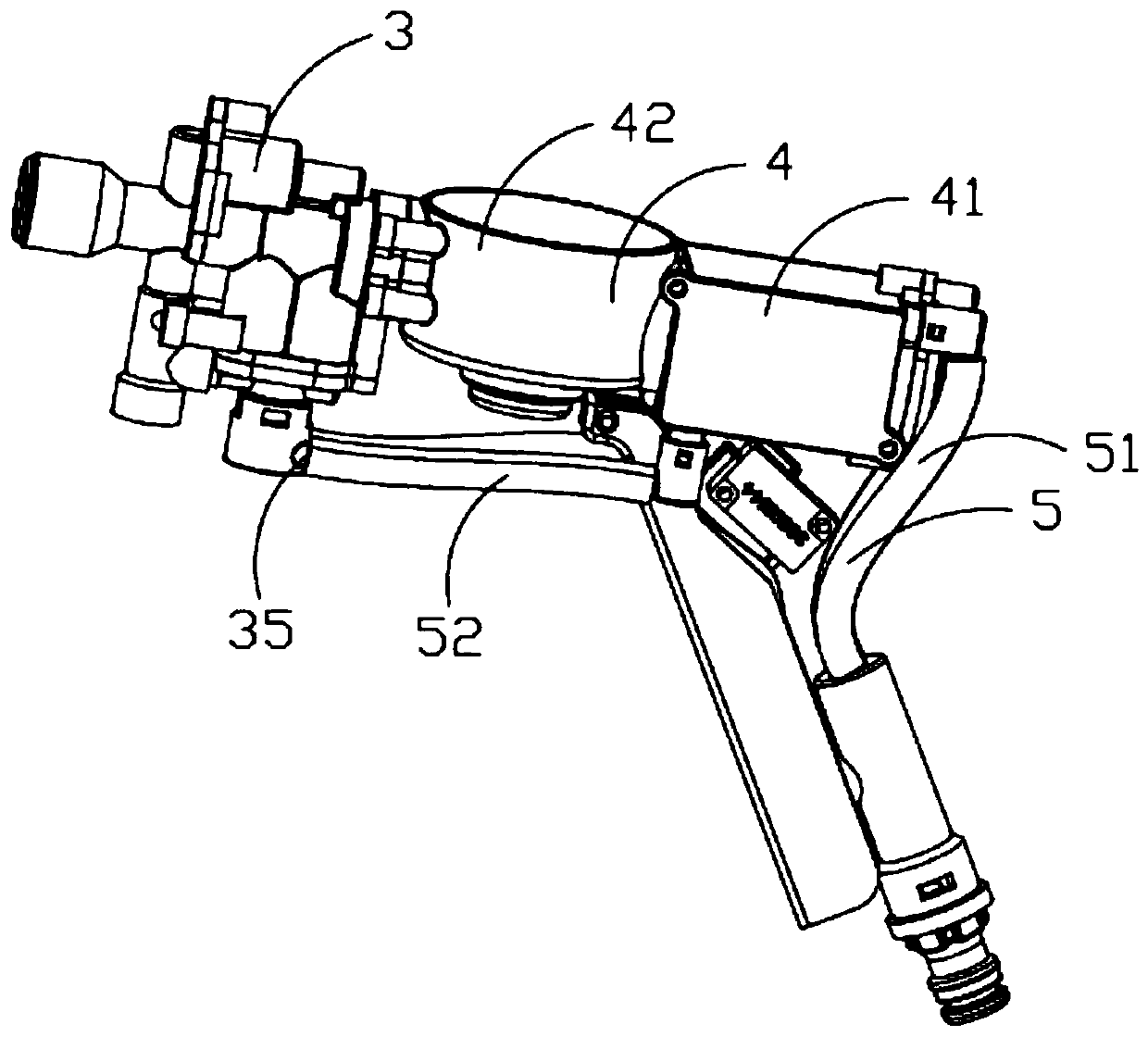 High-pressure cleaning device