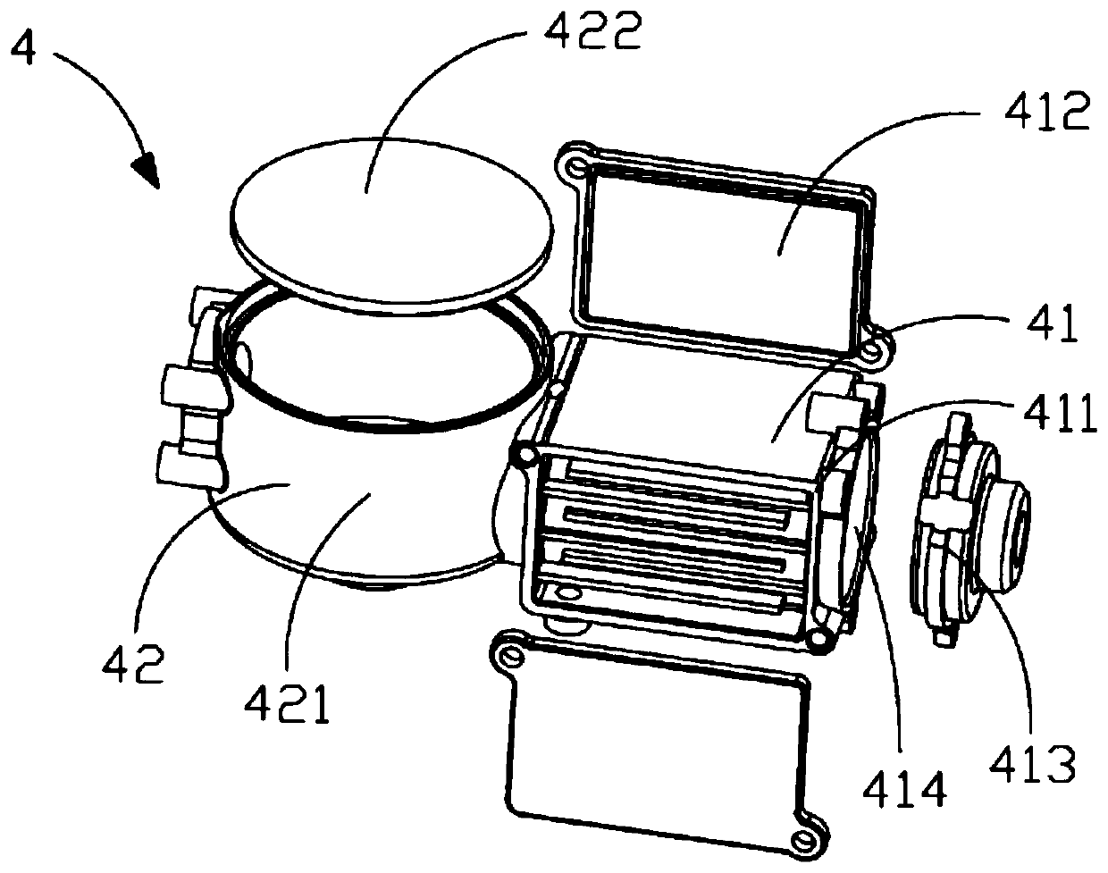 High-pressure cleaning device