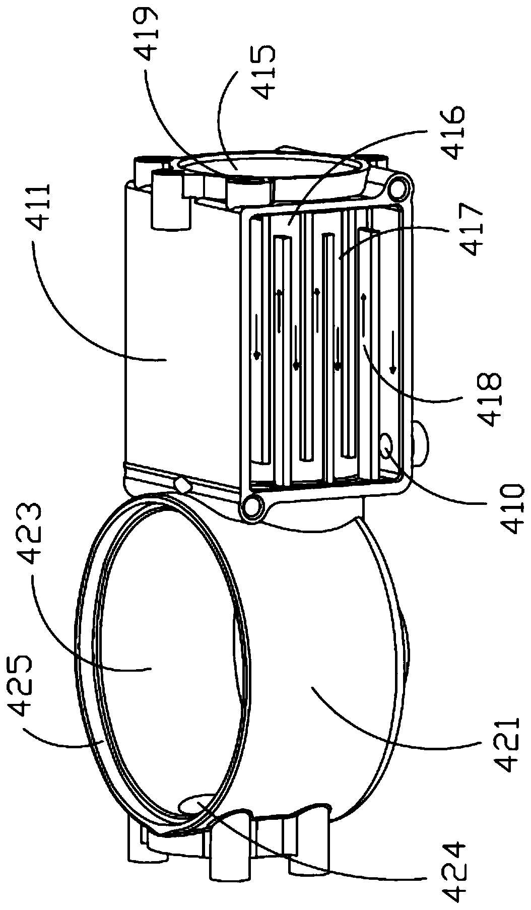 High-pressure cleaning device