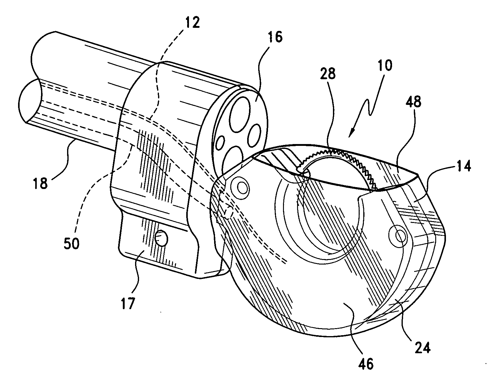 Surgical suturing apparatus with anti-backup system