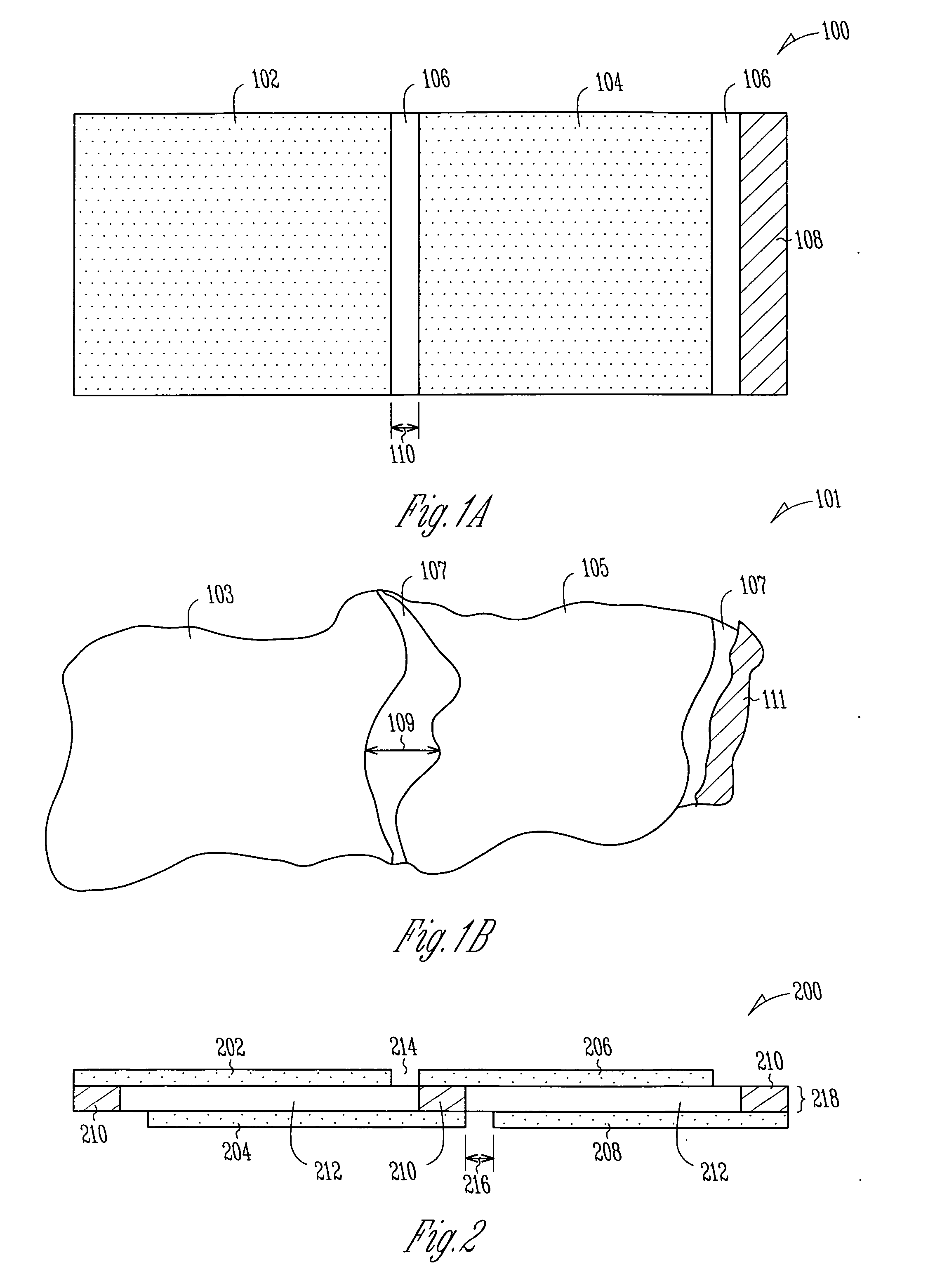 Electrochemical cell assemblies including a region of discontinuity