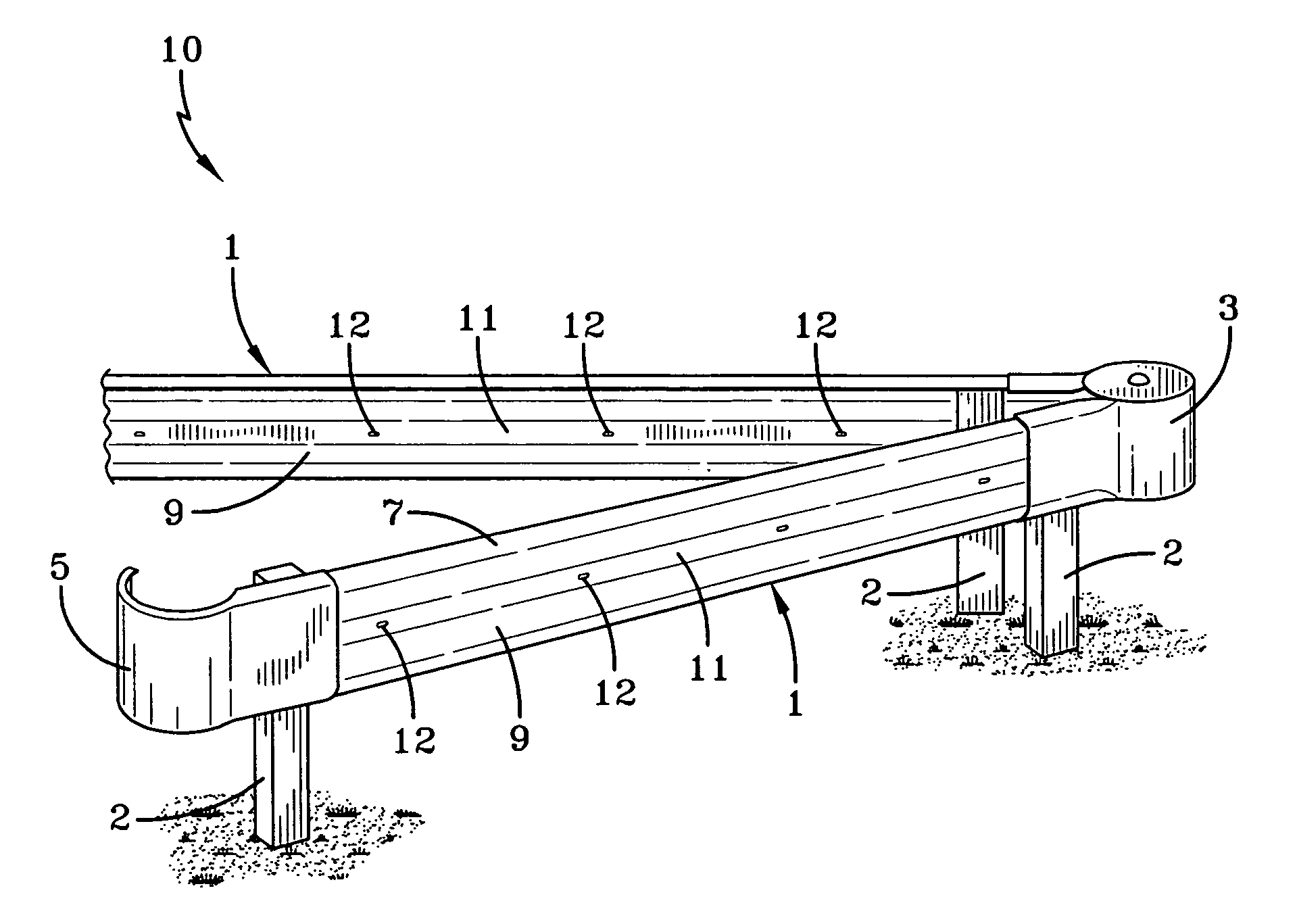 Visual highlight accessory for highway guardrails