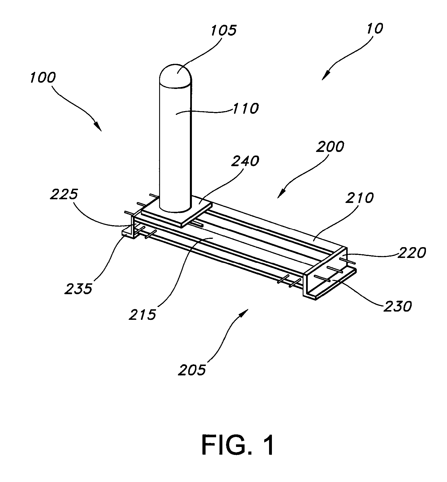 Shallow mounted fixed vehicle barrier device