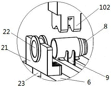 Scrap submunition bullet decomposition machine