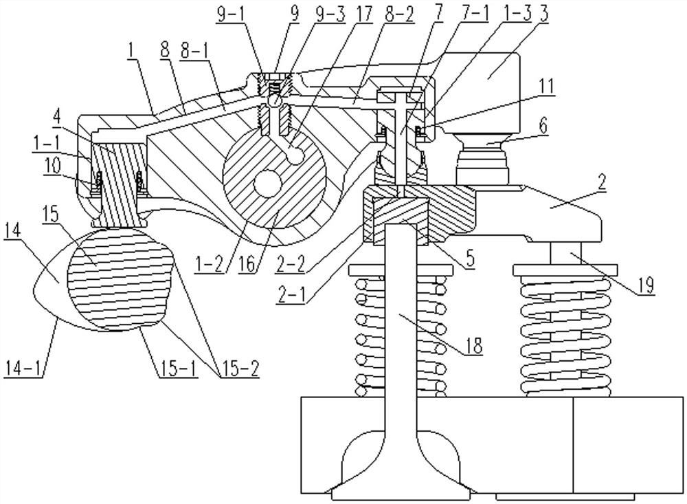 Hydraulic clearance self-adjusting special driving cam combined type valve driving device