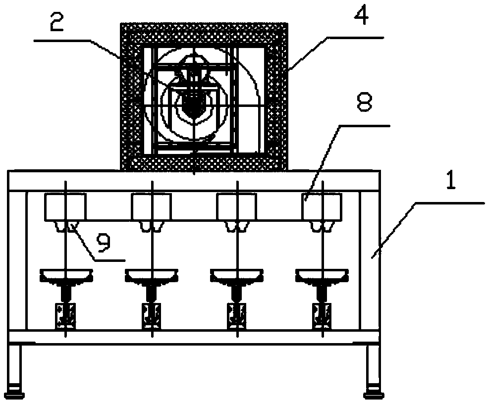 External coating drying system of non-stick pan production line