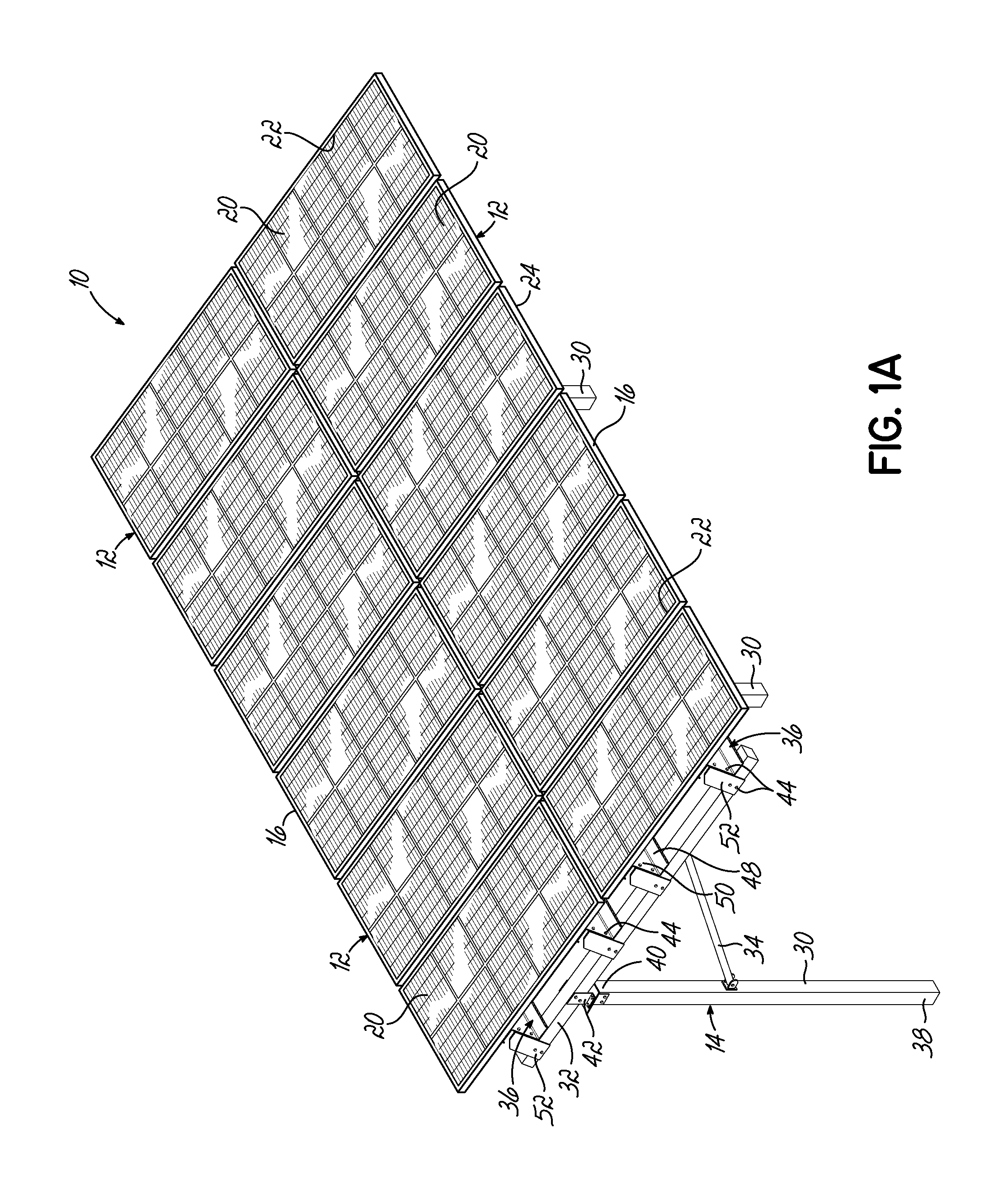 Solar mounting system having automatic grounding and associated methods