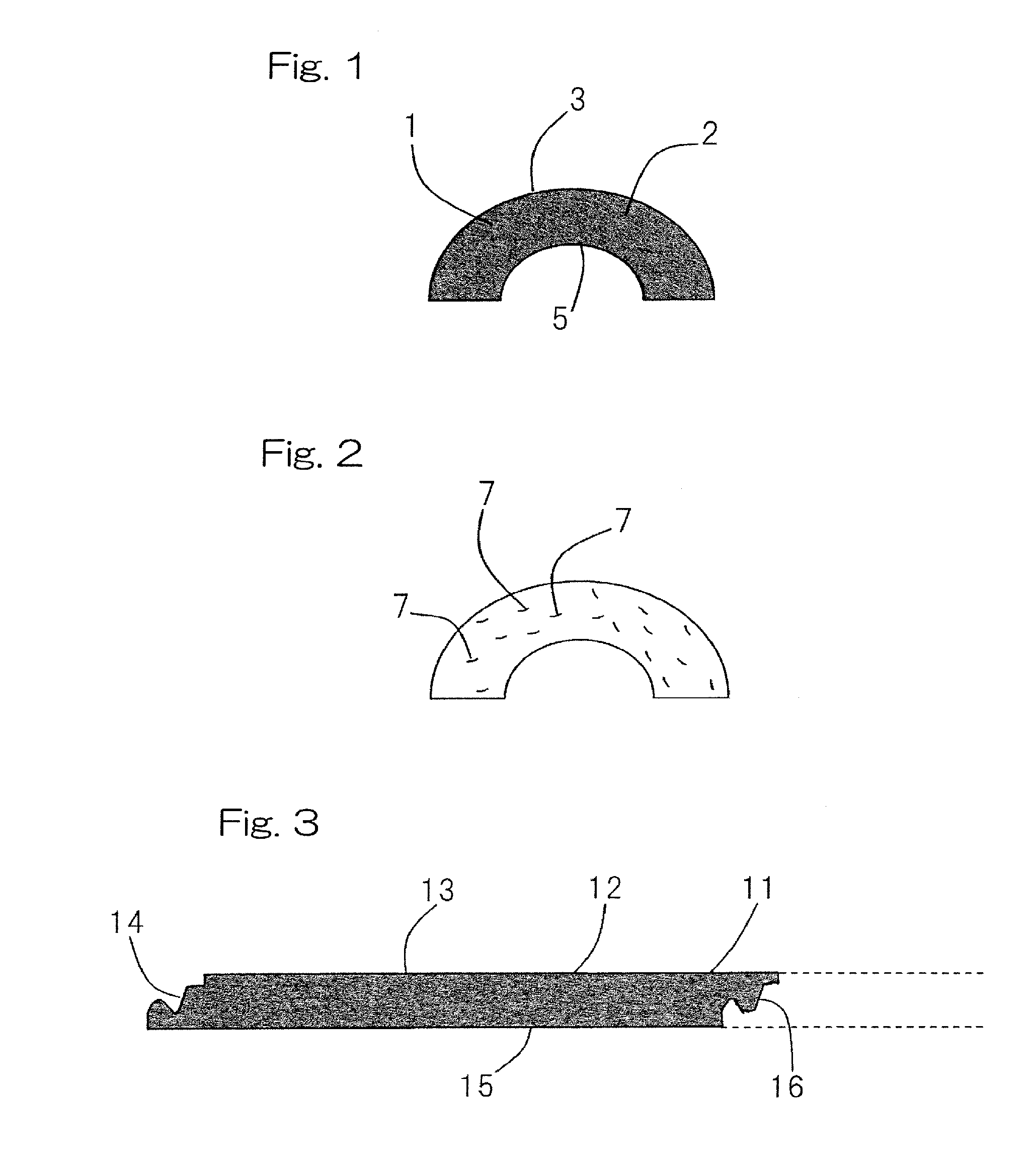 Concrete tile and molding material for same