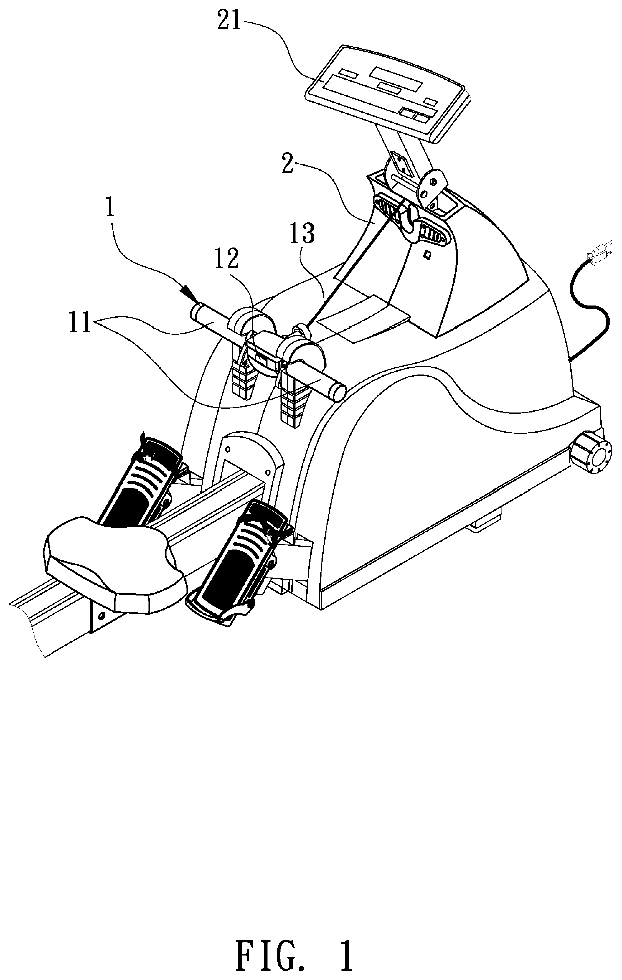 Operating handle of exerciser