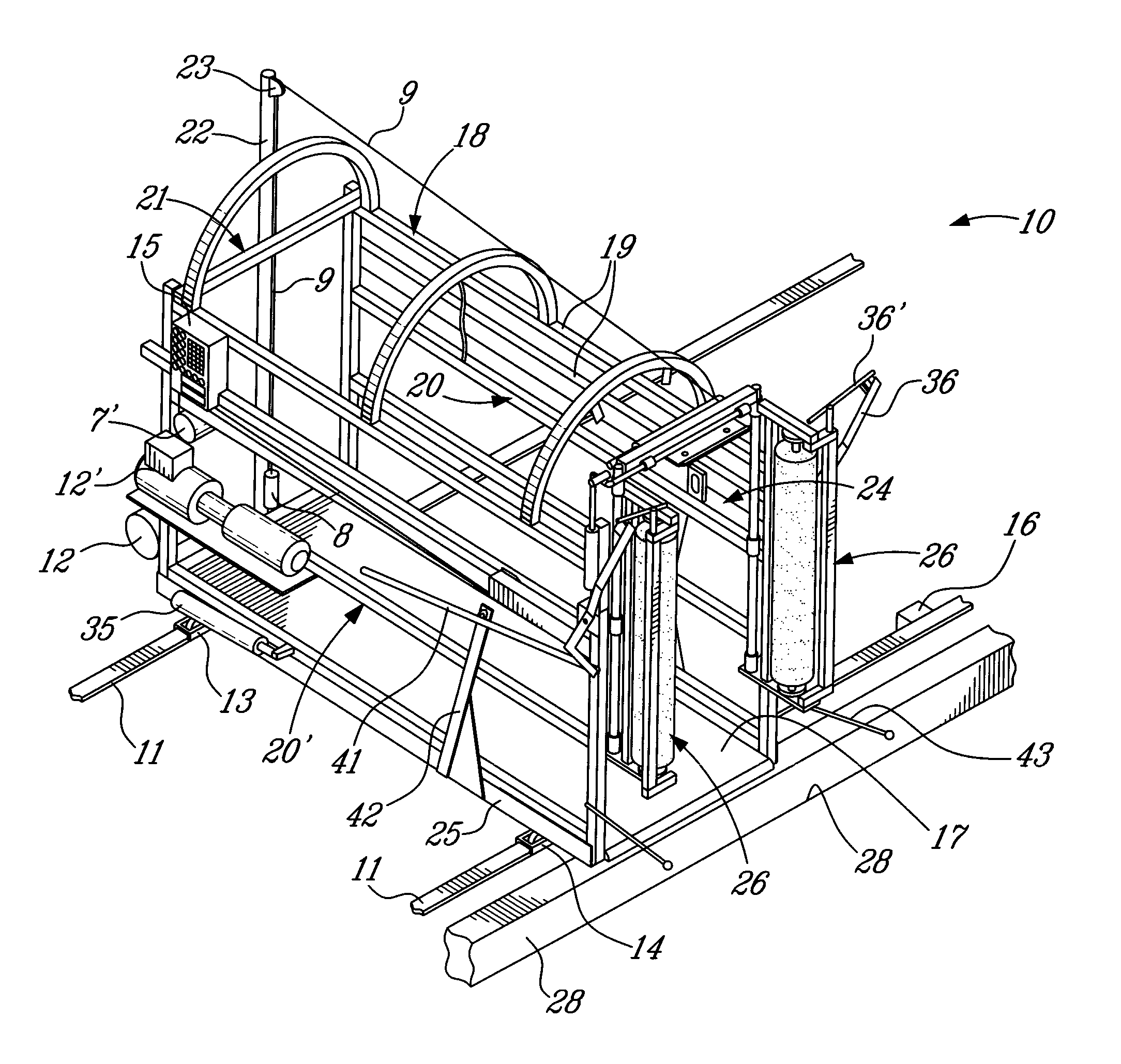 Automatic animal retrieving platform assembly