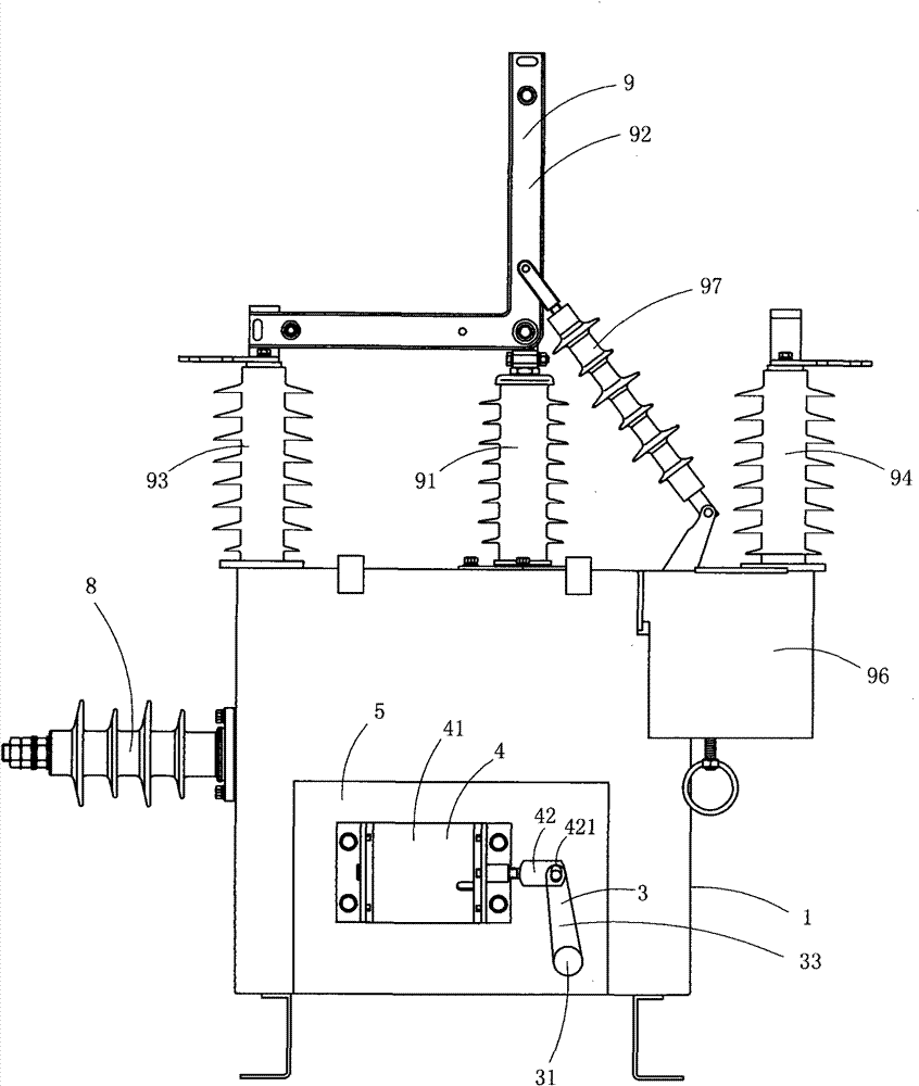 Permanent-magnetic high-voltage vacuum circuit breaker