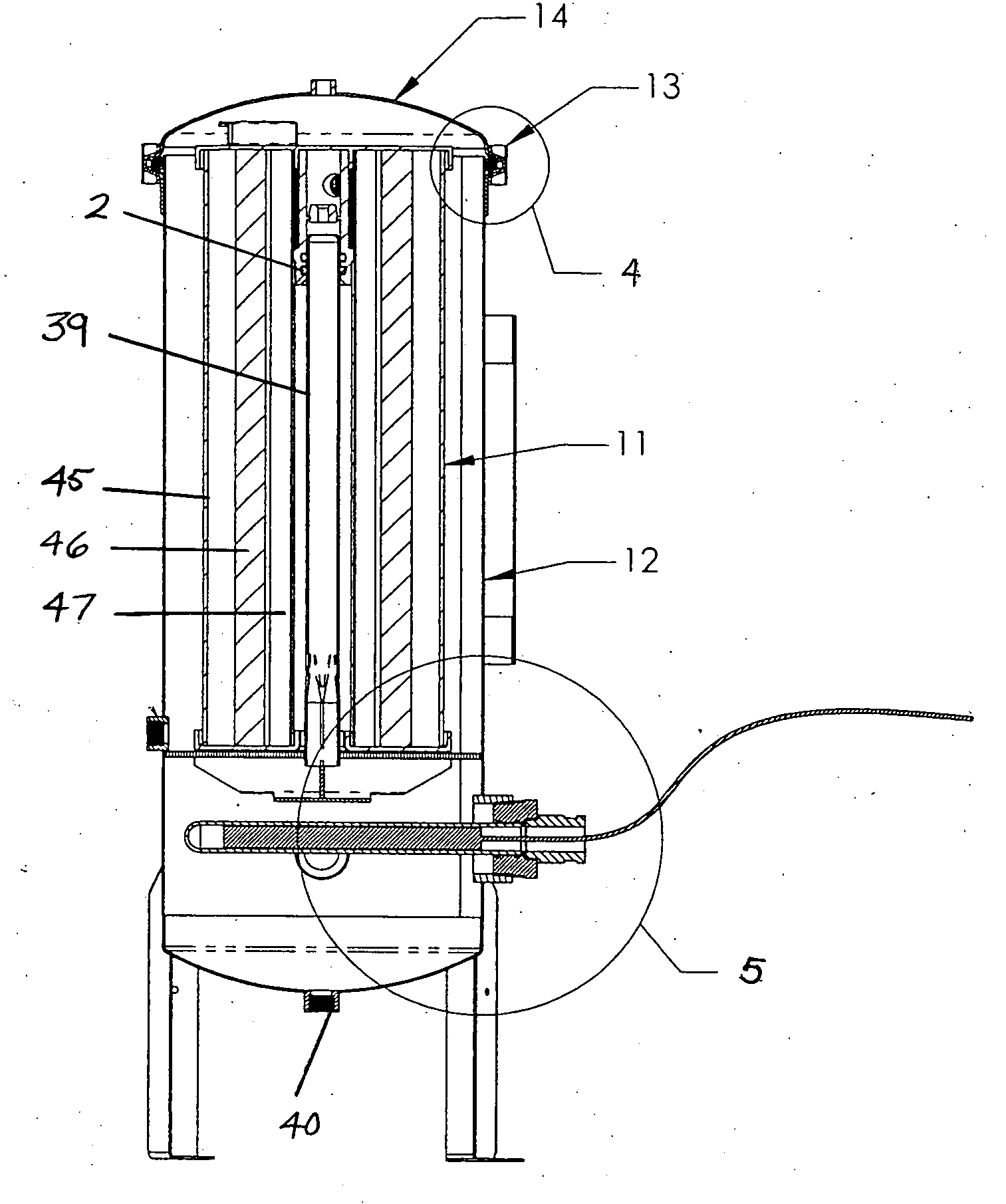 Cartridge filter system