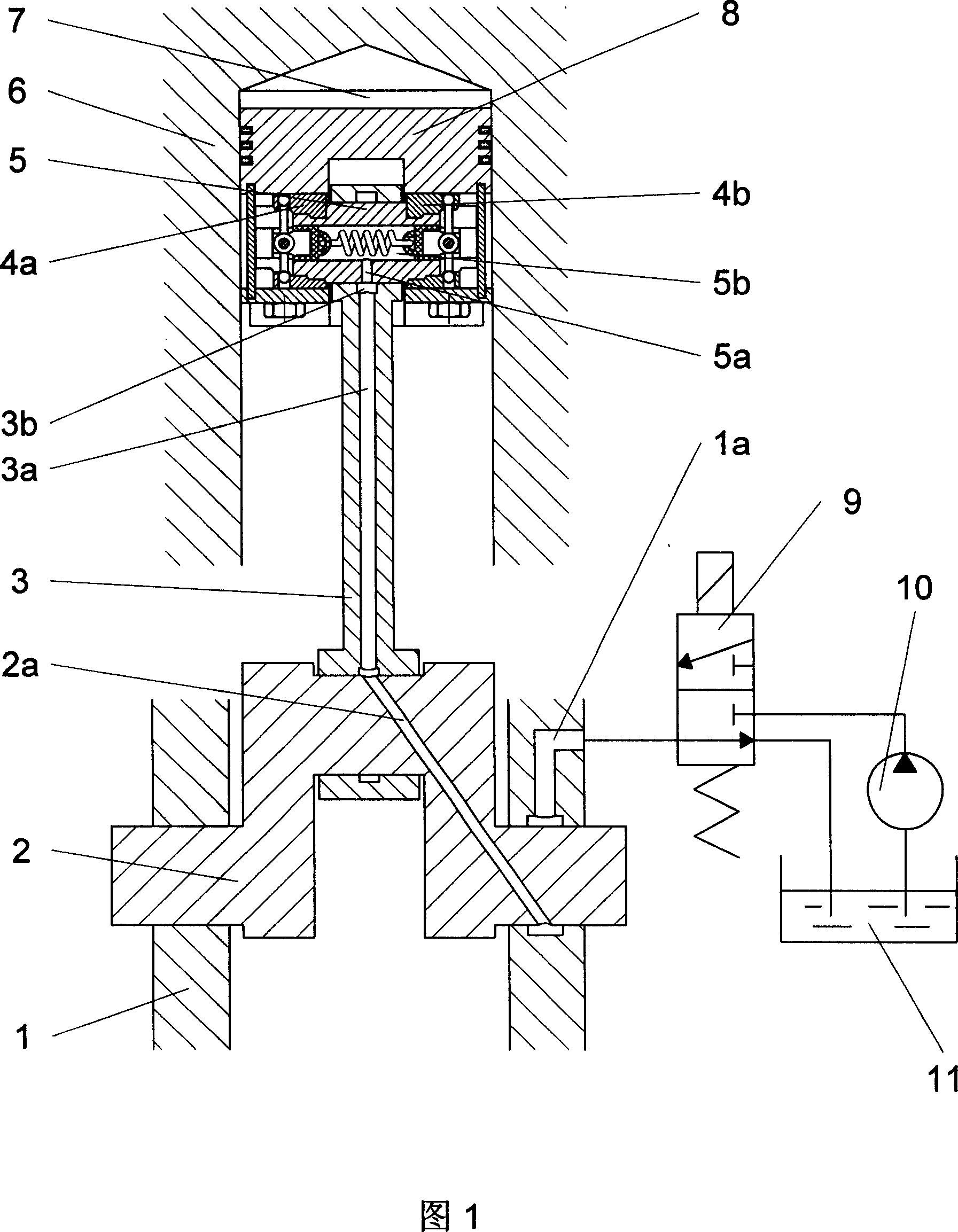 Variable compression ratio device of piston reciprocating internal combustion engine