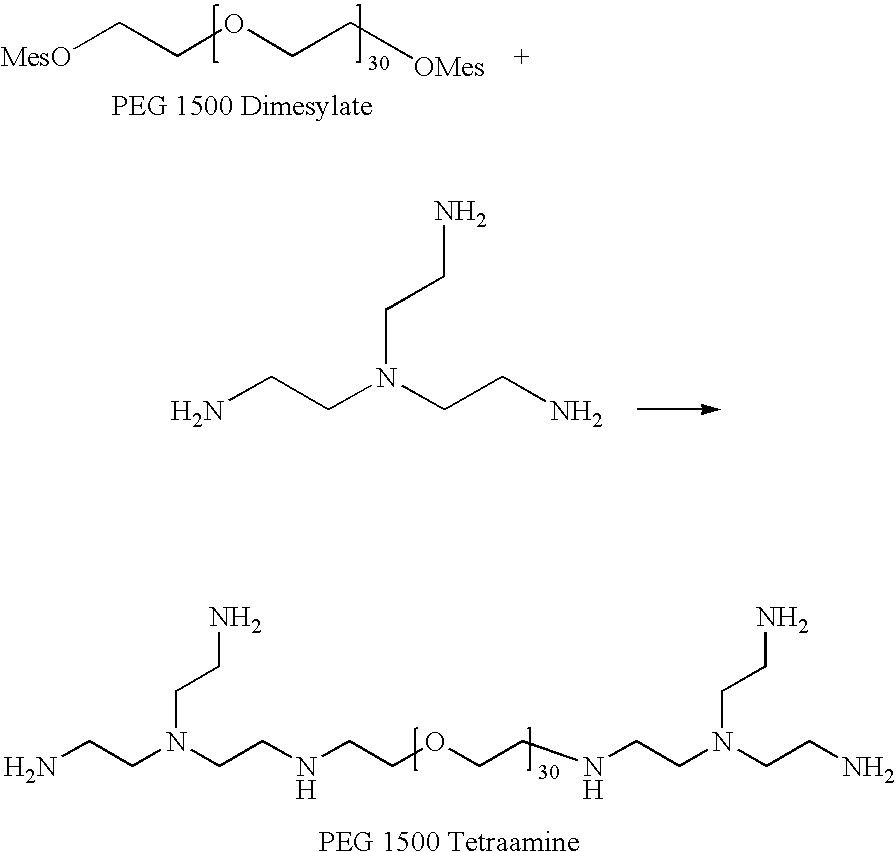 Branched end reactants and polymeric hydrogel tissue adhesives therefrom