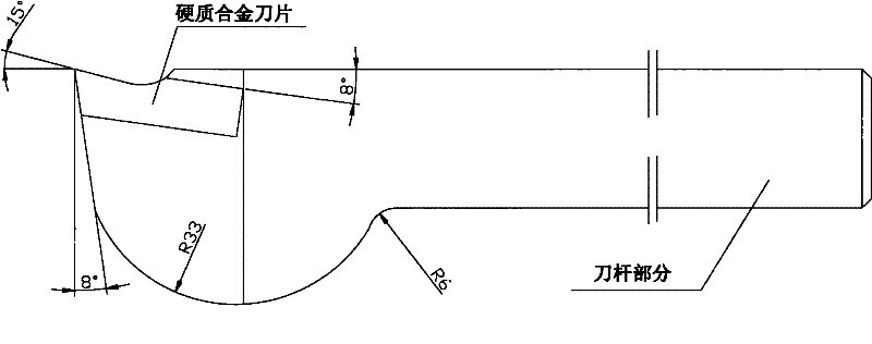 Cut-off tool and method for machining end-face circular deep groove
