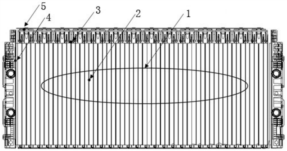 Battery module temperature sensor and battery module