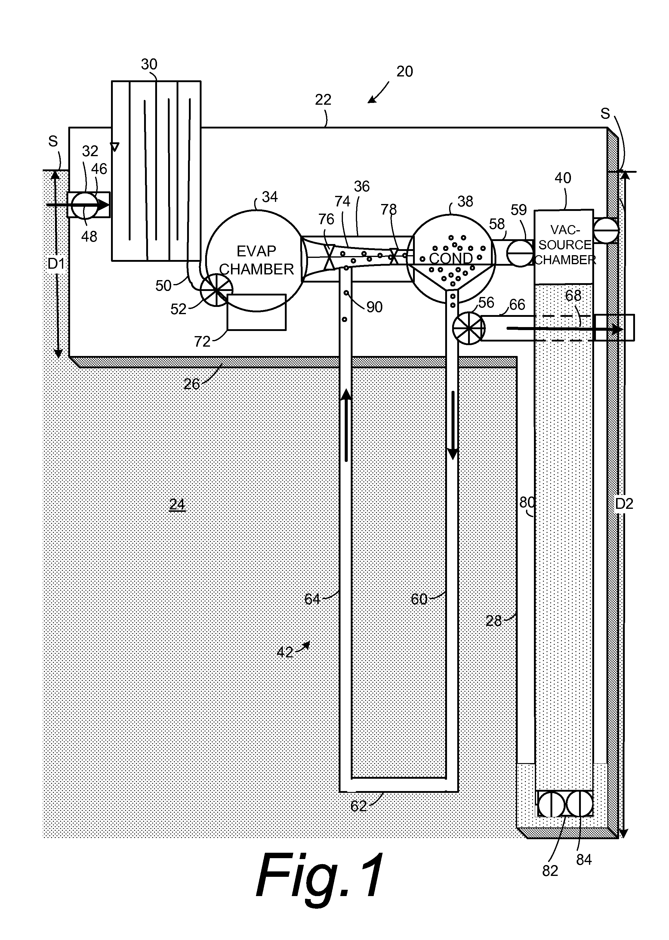 Method and apparatus for treatment of impotable water