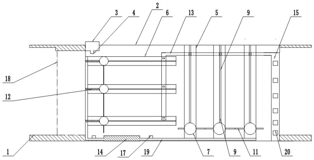 A flat glass decontamination device