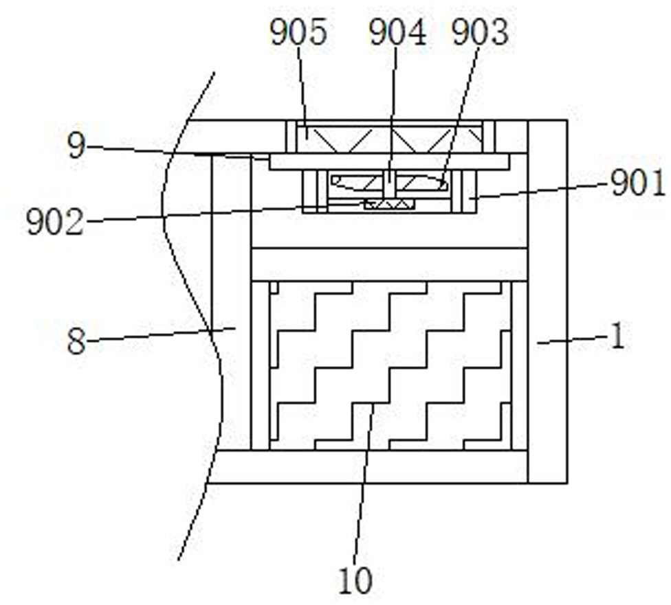 Electronic monitoring equipment with laser ranging function and hiding function