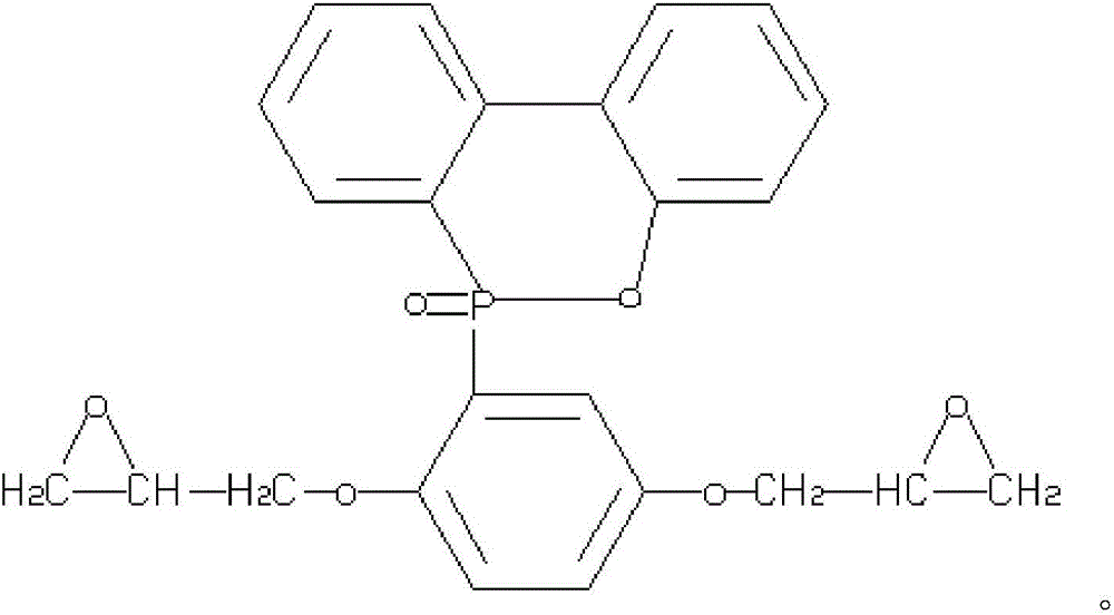 Method for preparing halogen-free flame-retardant high-Tg copper-clad plate