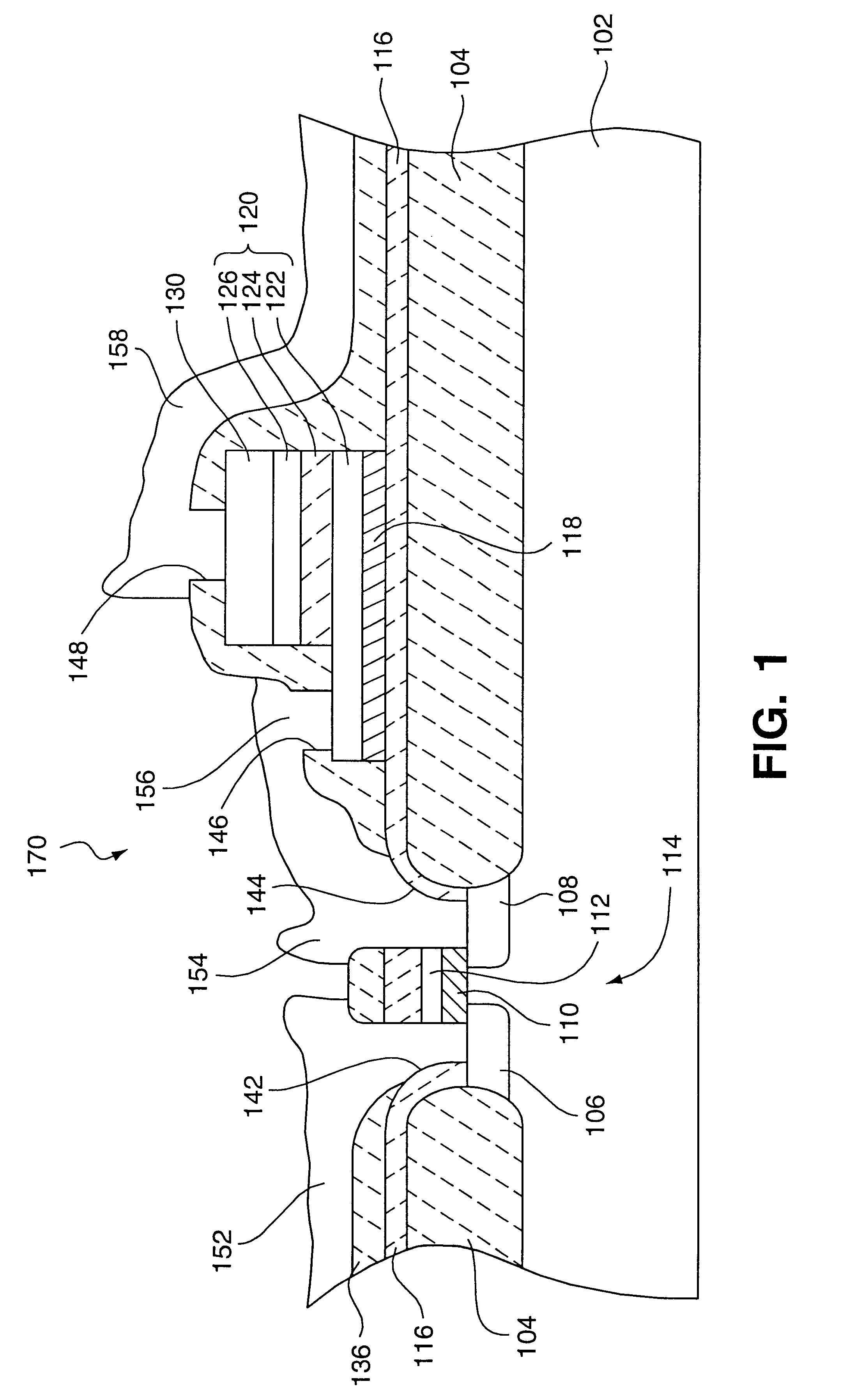 Ferroelectric integrated circuit having hydrogen barrier layer
