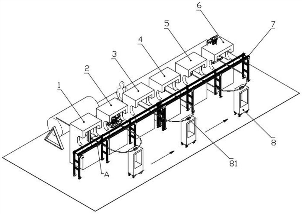 An integrated device for crimping and testing of overhead transmission line fittings