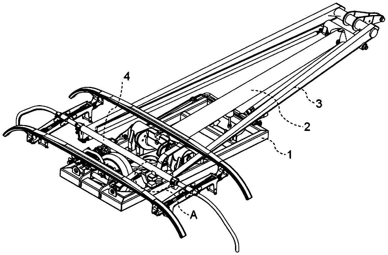 Multifunctional high-speed pantograph auxiliary pantograph lifting device