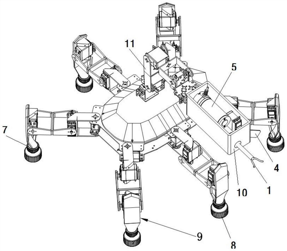 Intelligent auxiliary robot for container