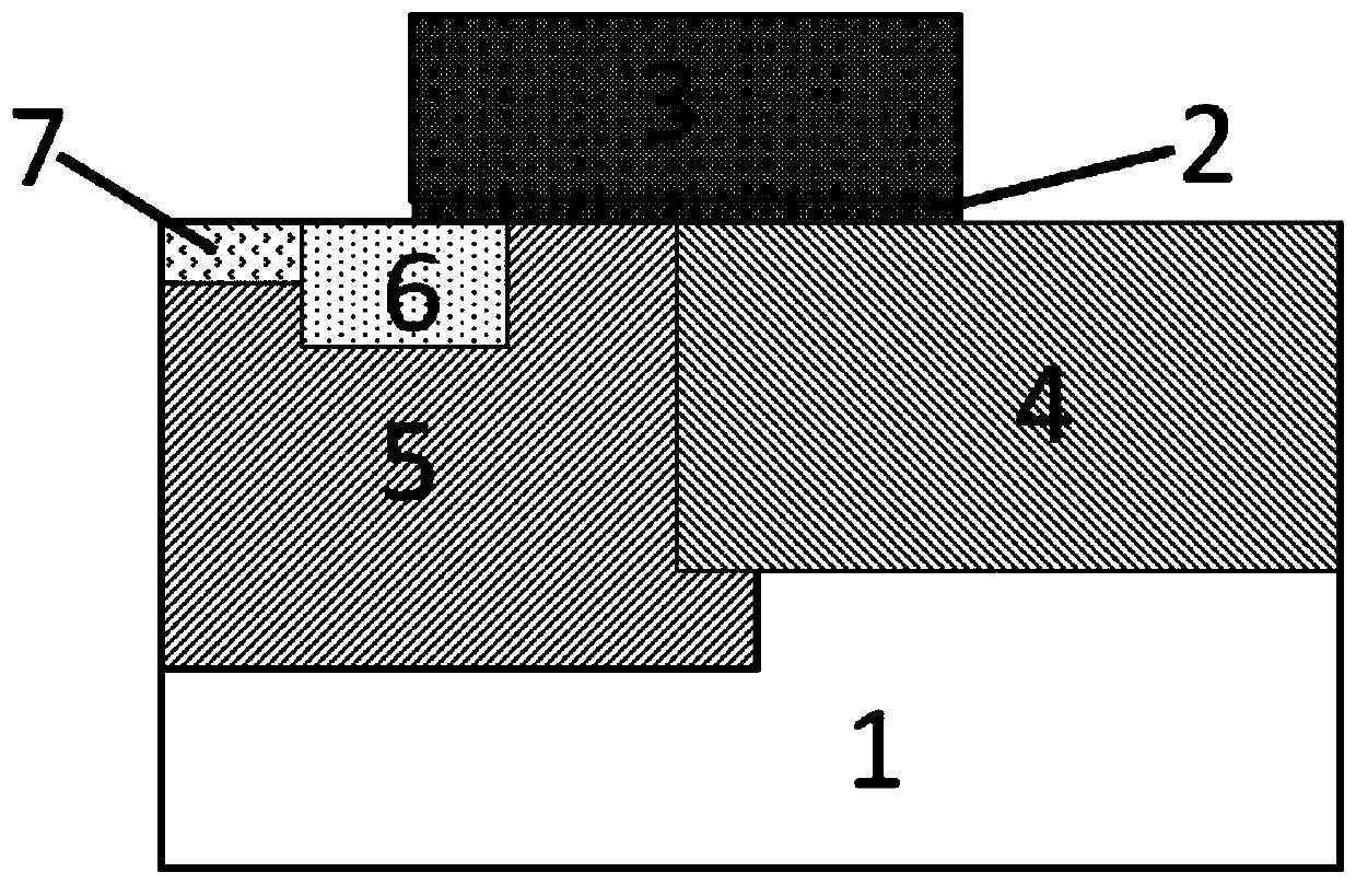 Switch LDMOS device and manufacturing method thereof