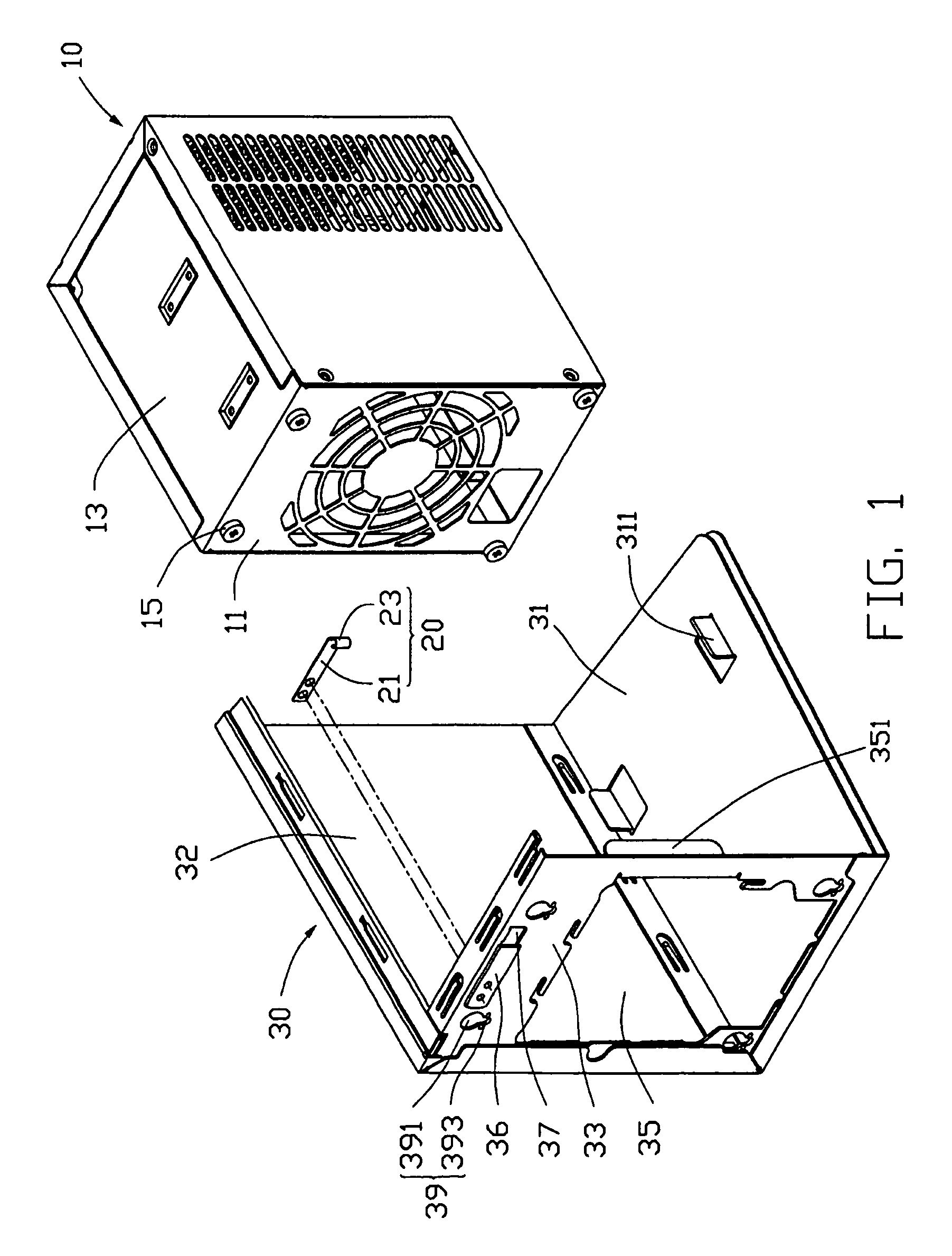 Mounting apparatus of power supply