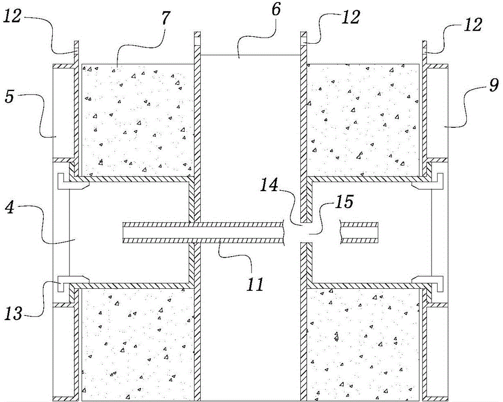 Molding die and molding method for deposition promotion dyke hollow block