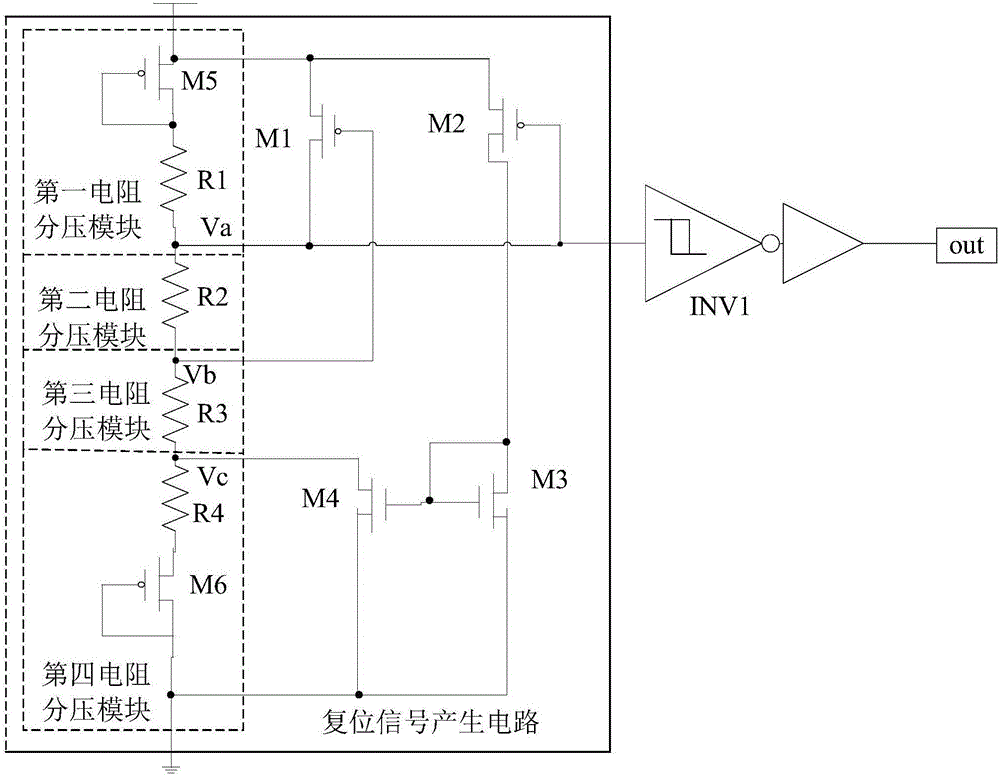 Power-up/power-down reset circuit and chip