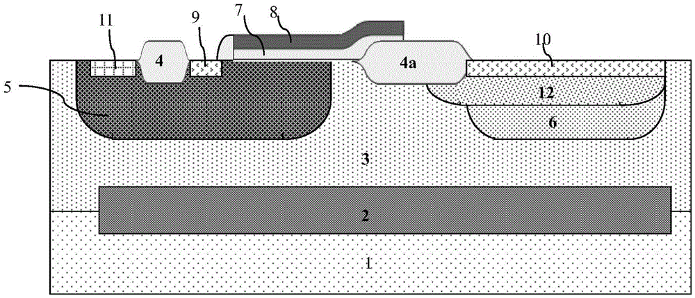 PLDMOS for ESD protection