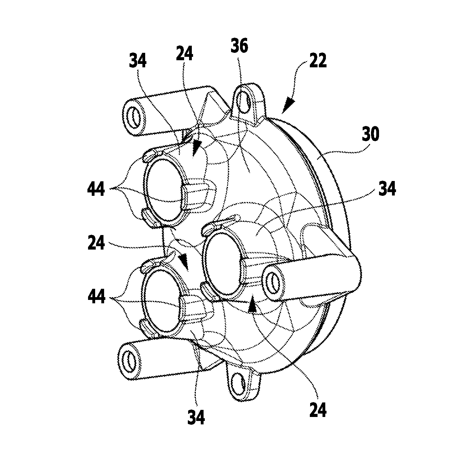 Piston pump for a high-pressure cleaning appliance