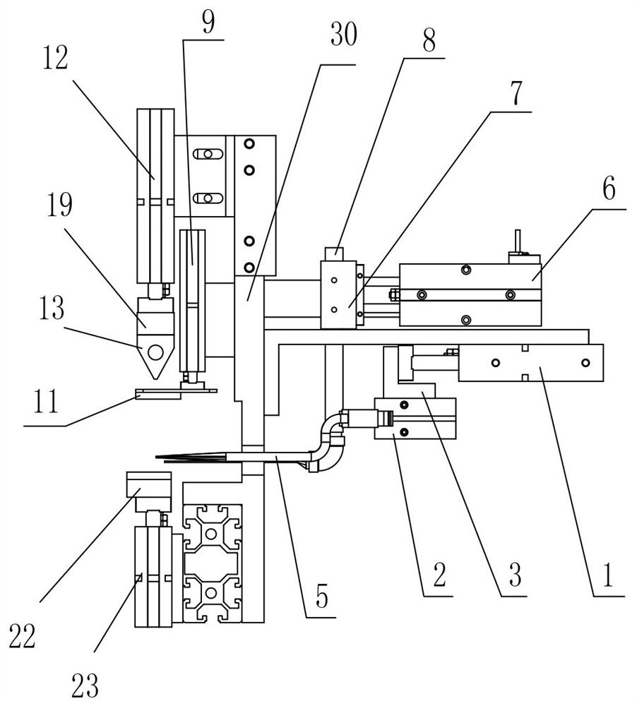 Box body packaging machine opening sealing mechanism and control method