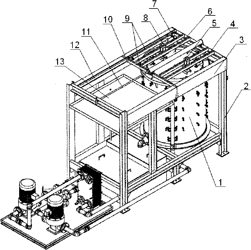Cover open-close device of lubricating pot