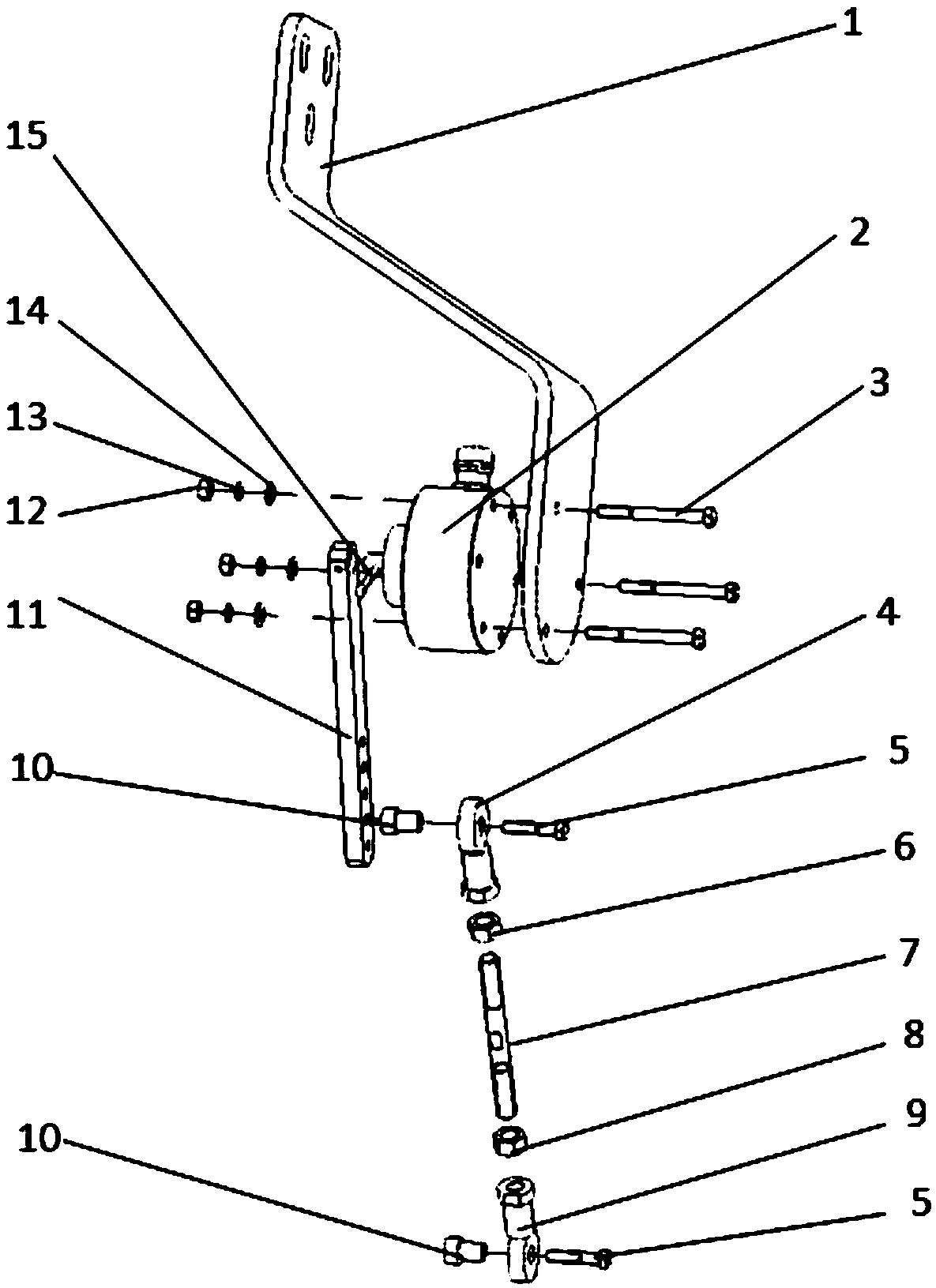 Mechanical equipment angle detection device
