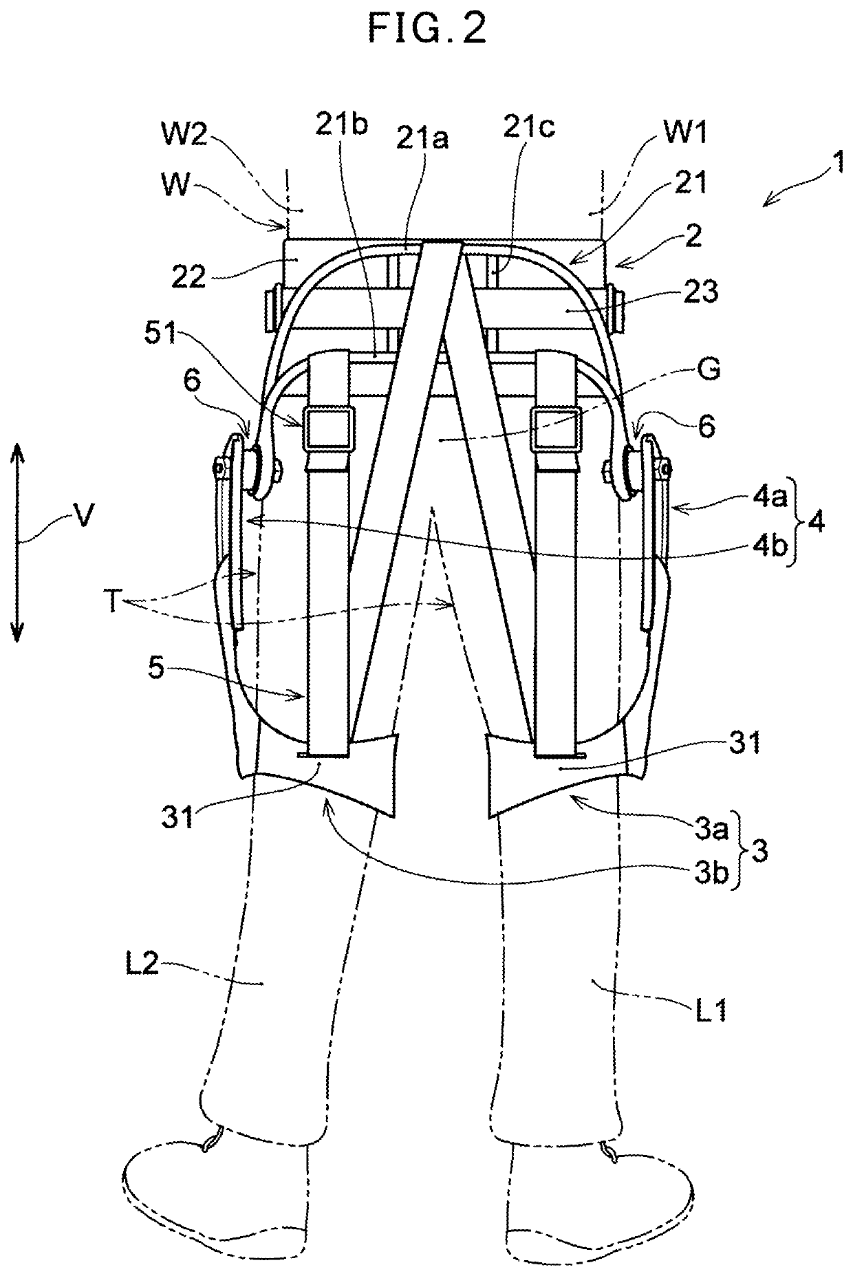 Assisting device for waist part