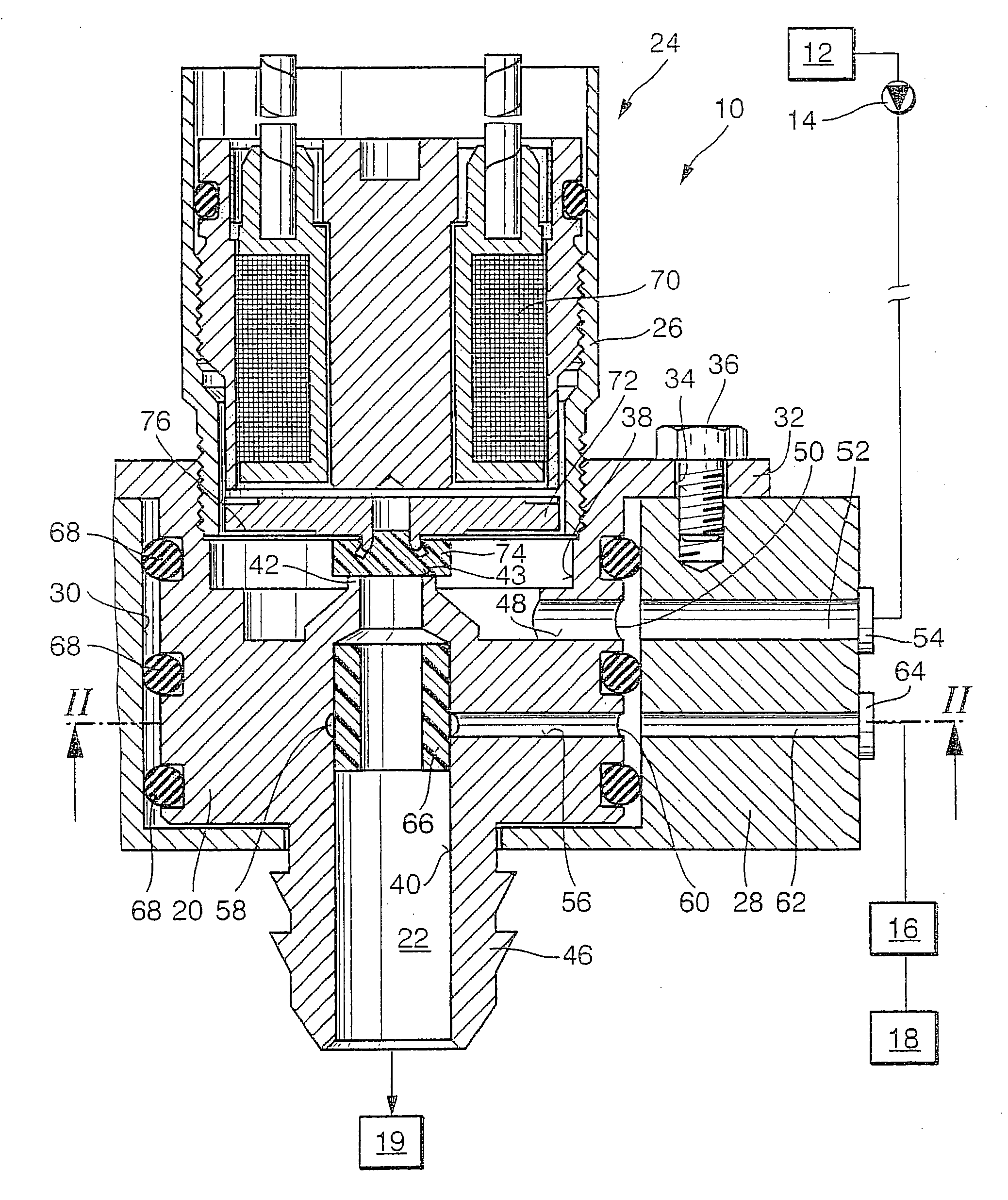 Device for generating a mixture of reducing agent and air
