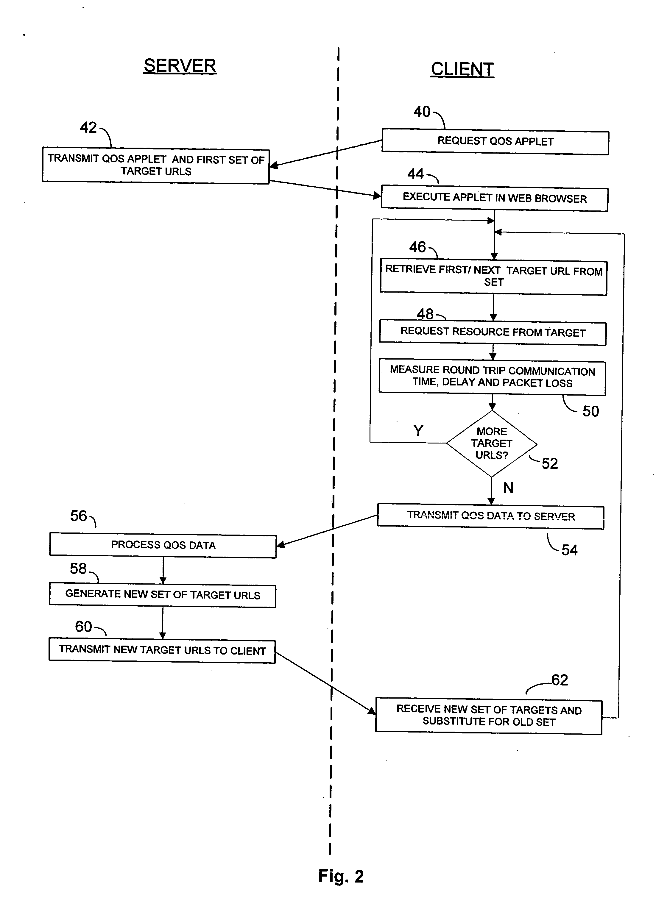 Method and system for using mobile code to measure quality of service over a network