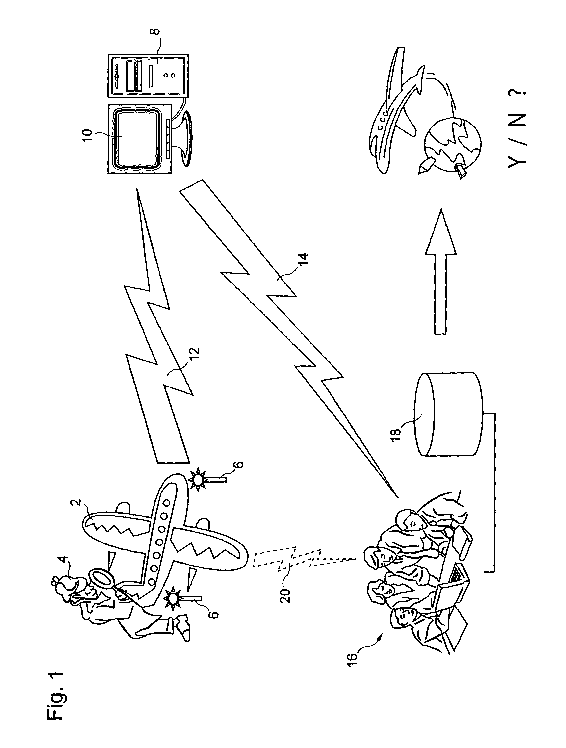 Diagnostic tool for repairing aircraft and method of using such a tool