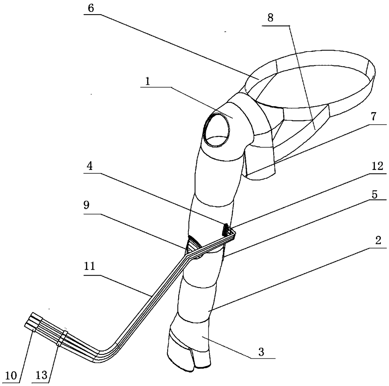 Wearable-type airbag device used for rehabilitation training and protection of upper limbs