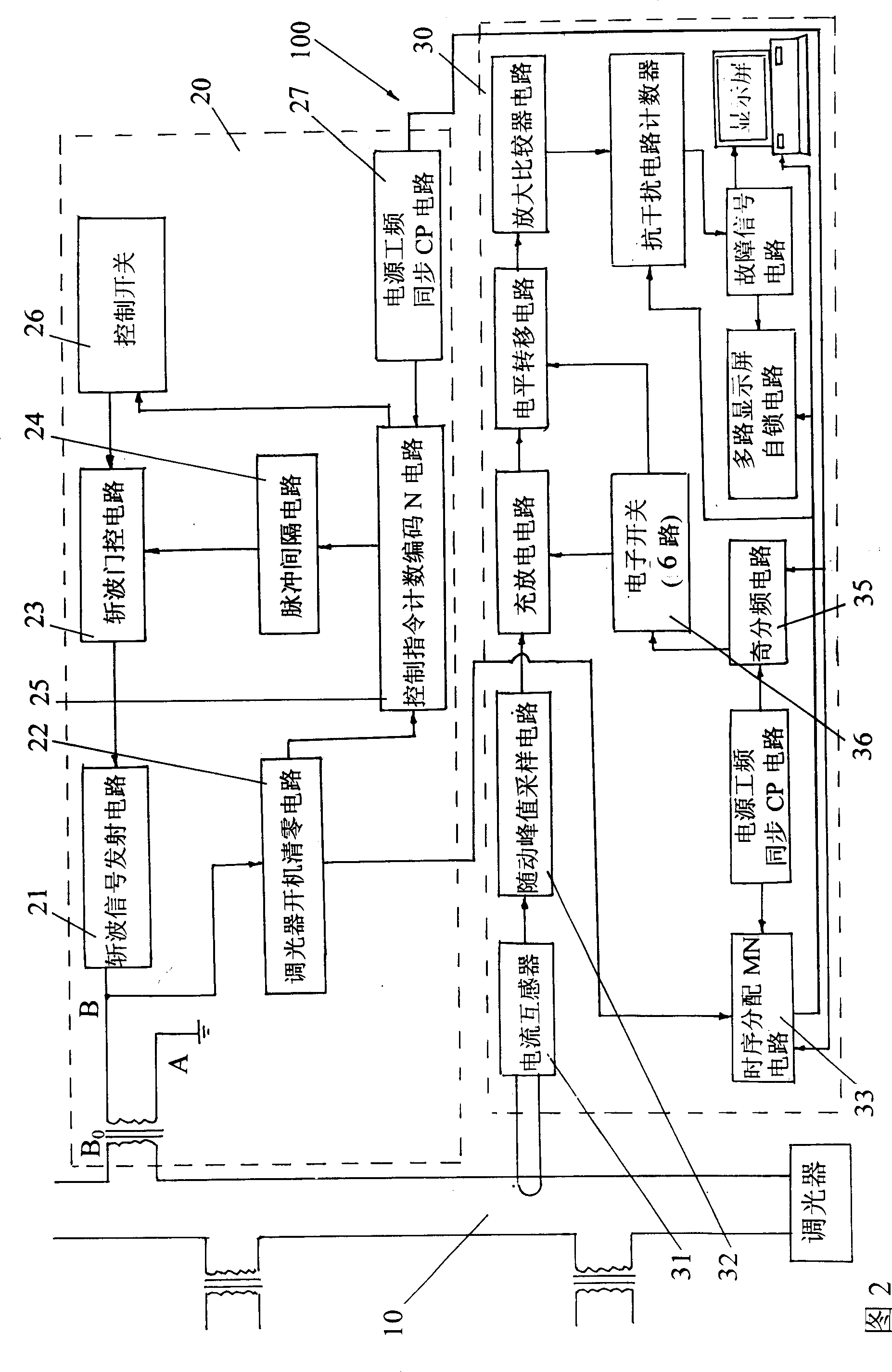 Automatic monitoring apparatus for operating state of navigational aid lamp
