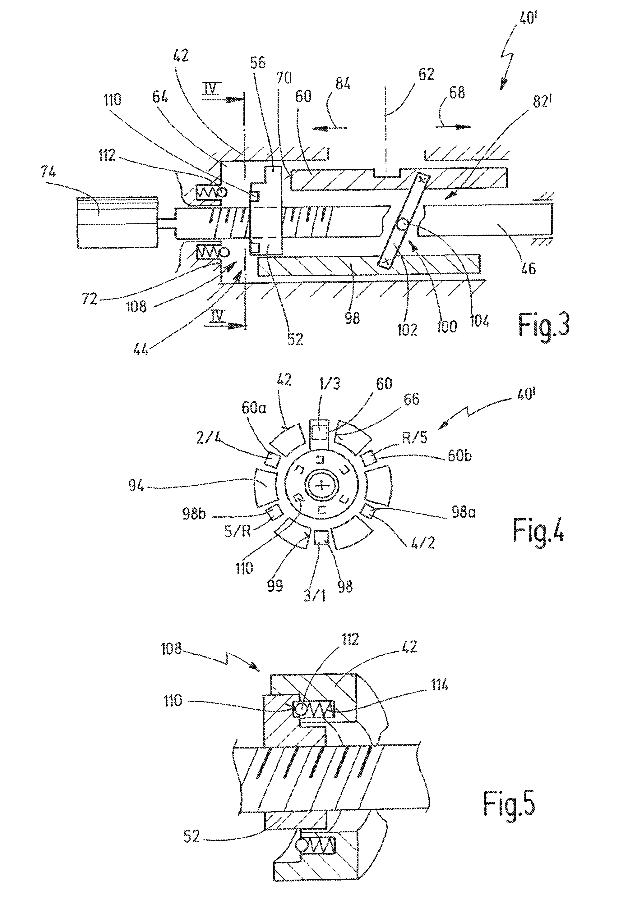 Shift arrangement for a motor vehicle transmission