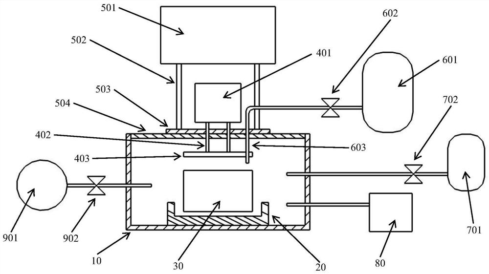 A leak detection device before lithium battery injection