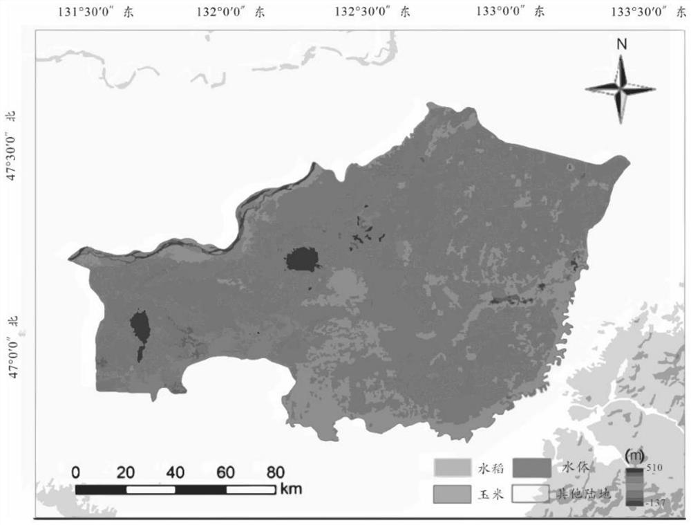 Crop area and phenology index extraction method