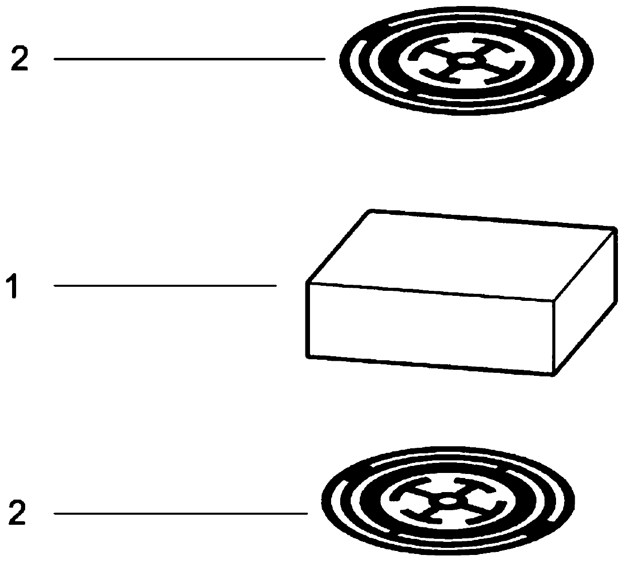 Dual-band transmission type antenna