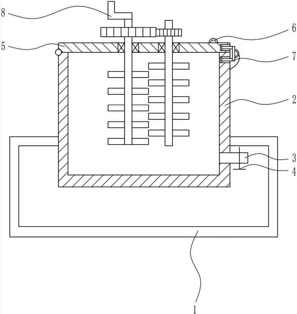 Stirring device for food detection