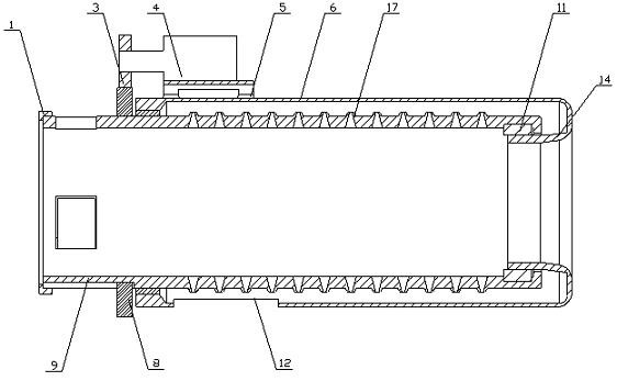 A sewage treatment system wastewater introduction structure