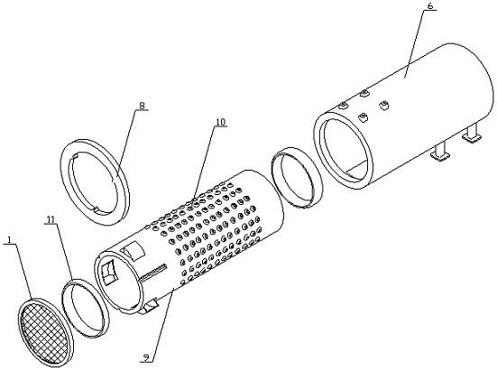 A sewage treatment system wastewater introduction structure